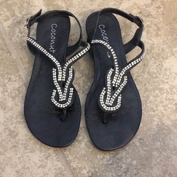 crystal studded sandals